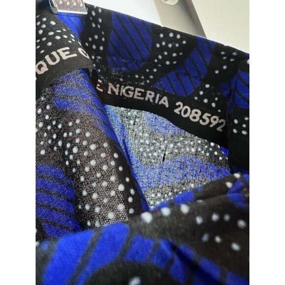 Nigerian Skirt African Maxi Skirt Blue - Picture 9 of 10